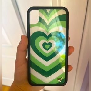 Wildflower Green Heart iPhone XR Case